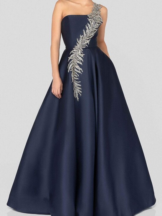 Terani Couture Dresses & Skirts - NWT Terani Couture 1912E9202 One Shoulder Formal Dance Navy size 16